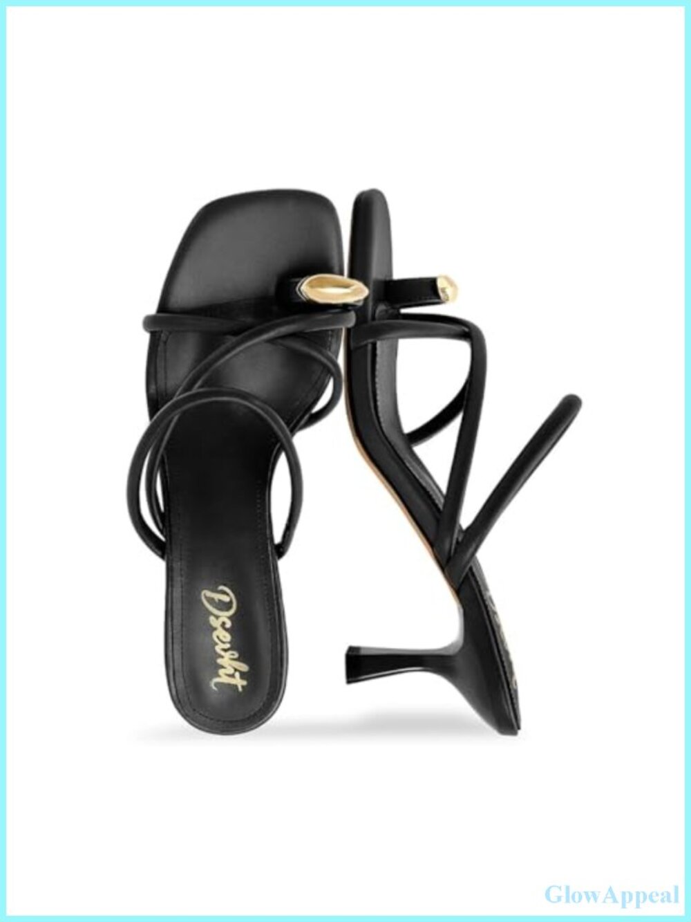 Strappy Kitten Heel Sandals Toe Ring Flip Flop Stiletto Low Thong Heels Slip On